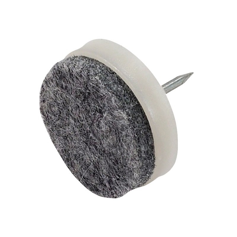 KAMA Plastic Glide With Nail - ∅28 mm, White