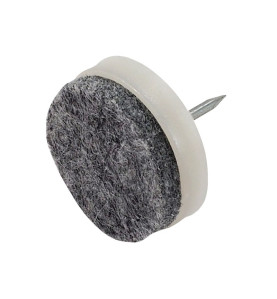 KAMA Plastic Glide With Nail - ∅28 mm, White