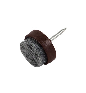 KAMA Plastic Glide With Nail - ∅17 mm, Brown