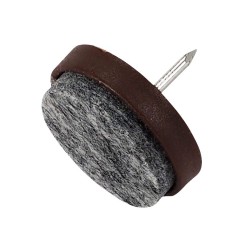 KAMA Plastic Glide With Nail - ∅28 mm, Brown