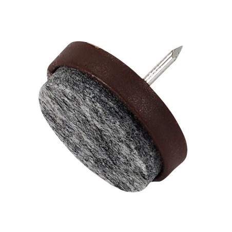 KAMA Plastic Glide With Nail - ∅28 mm, Brown