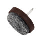 KAMA Plastic Glide With Nail - ∅28 mm, Brown
