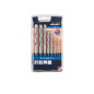 Комплект свредла за плътни тухли и естествен камък Alpen Long Life TSS 8