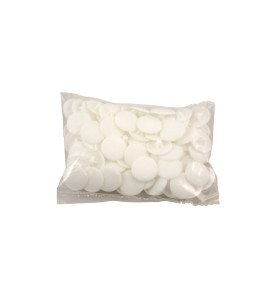 Plastic Caps For Furniture Screws - White, PZ 2/PH 2