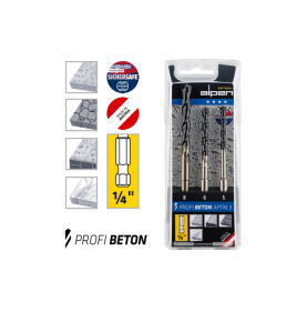 Alpen Profi Beton PTSB 5 Drill Bits Set