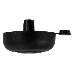 Plastic Furniture Foot With Adjustment - 17 mm, Black