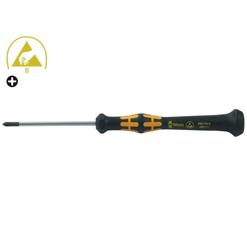 Wera Kraftform Micro 1550 Screwdriver - PH 0 Wera Kraftform Micro 1550 Screwdriver - PH 0