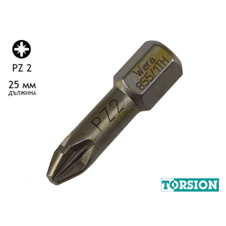 Wera 855/1 TH Bit - 25 mm, PZ 2