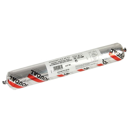 Полиуретаново лепило-уплътнител К+Д Soudal Soudaflex 40 FC - Салам (600 мл), Черен