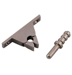 Metal Door Stopper With Locking Mechanism - Chrome