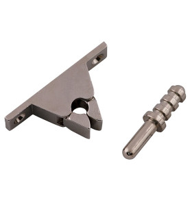 Metal Door Stopper With Locking Mechanism - Chrome