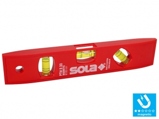 SOLA PTM 5 ABS Plastic Spirit Level With Magnetic Stripe