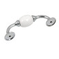 KAMA 8542 Retro Furniture Handle - 96 mm, Ceramic + Chrome KAMA 8542 Retro Furniture Handle - 96 mm, Ceramic + Chrome