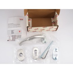 Дръжка за дограма Dormakaba Pure 8100V - Секретен патрон, Инокс, Лява