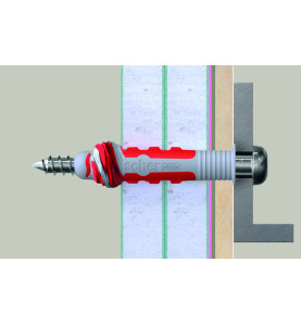 Fischer DUOPOWER S K Universal Plugs With Screw - 5 x 25 mm