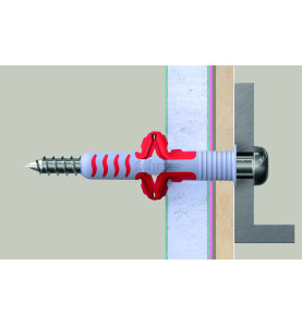 Fischer DUOPOWER S K Universal Plugs With Screw - 5 x 25 mm