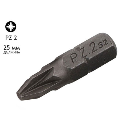 KAMA PZ Screwdriver Bit - PZ 2, 25 mm