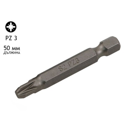 KAMA PZ Screwdriver Bit - PZ 3, 50 mm