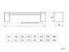 Алуминиева дръжка за мебели F380 - Схема