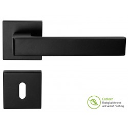 Дръжки за интериорни врати Forme Fashion Asti - Обикновен ключ, Черен мат