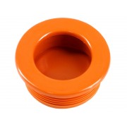 T35 Plastic Sliding Door Handle - 35 mm, Orange