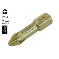 Накрайник (бит) за отвертки Wera TH - 25 мм, PH 2