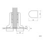 KAMA Glass Door Hinges 1 - Half Overlay