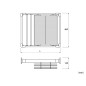 AM019 Trousers Rack With Basket - 764 mm