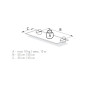 KAMA Pelican Shelf Support - Medium, Matt Nickel