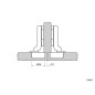 KAMA Furniture Hinge - ∅26 mm, Half Overlay
