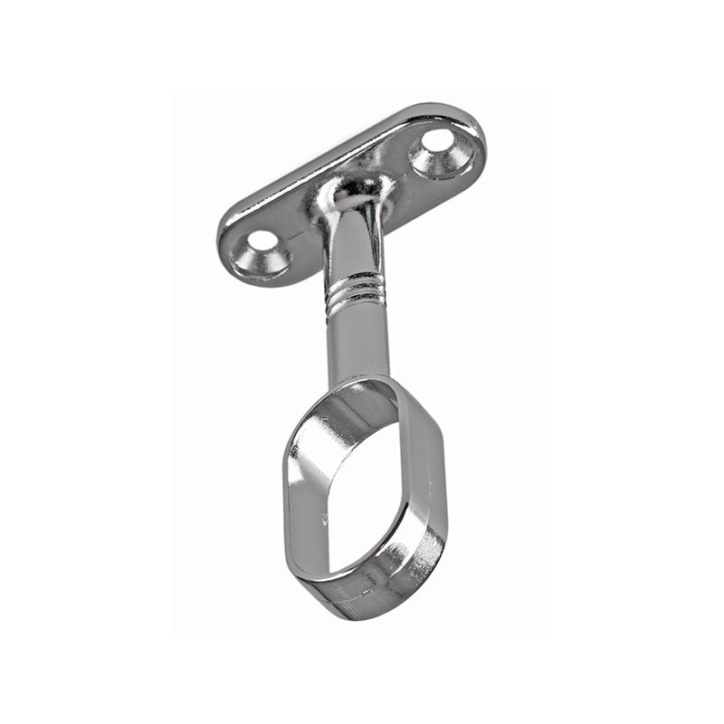 Oval Wardrobe Rail Holder - Middle