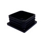 Square Tube End Cap - 50 x 50 mm, Black