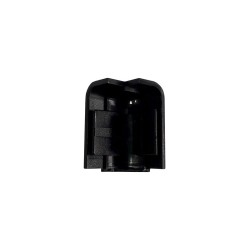 External Corner For PVC Convex Skirting - Mini, Black