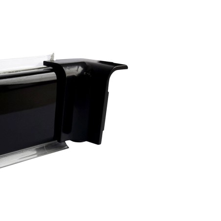 Internal Corner For PVC Convex Skirting - Mini, Black