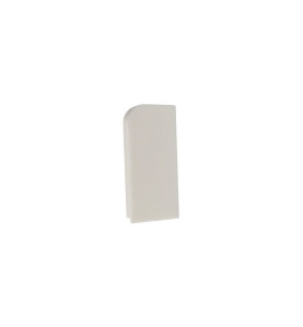 End Cap For PVC Convex Skirting - Mini, Right, White