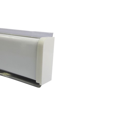 End Cap For PVC Convex Skirting - Mini, Right, White
