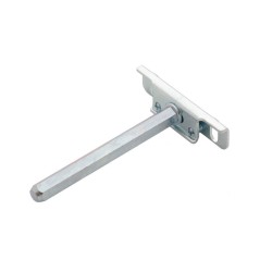 Hidden Shelf Support With Hanger Bolt And Plate