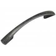 KAMA 1052 Furniture Handle - 96 mm, Scratched Old Silver
