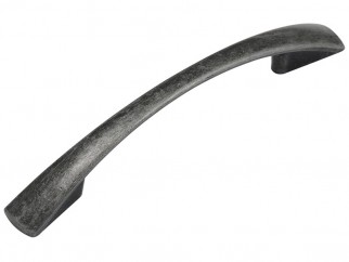 1052 Furniture Handle - 96 mm, Scratched Antique Silver
