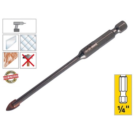 Alpen Profi Glass Drill Bit - 5 mm