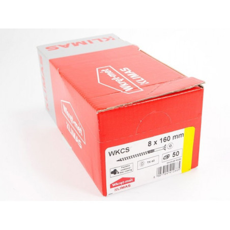 Wkret-met WKCS Wood Screws - 8 x 160 mm, 50 pcs