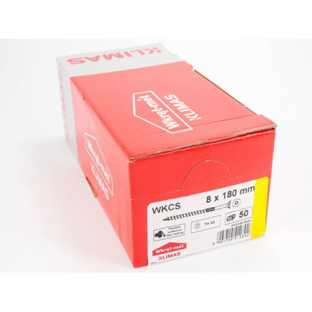Wkret-met WKCS Wood Screws - 8 x 180 mm, 50 pcs