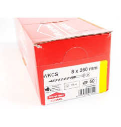 Wkret-met WKCS Wood Screws - 8 x 260 mm, 50 pcs