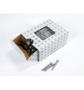 Stainless Steel A2 Wood Screws - ∅3.5 mm x 30 mm, Box