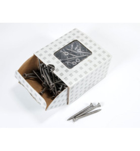 Stainless Steel A2 Wood Screws - ∅4.0 mm x 50 mm, Box