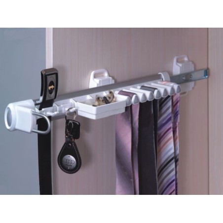 KAMA F12 Tie Rack With Jewelry Box - Left