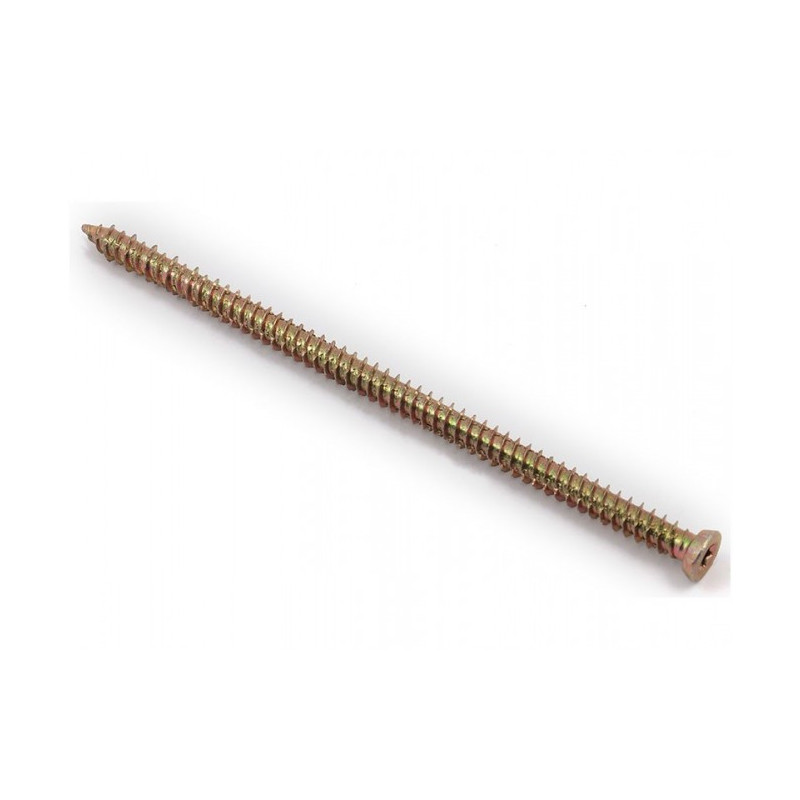 Винт за директен монтаж KAMA - ф7.5 х 152 мм, Жълт цинк