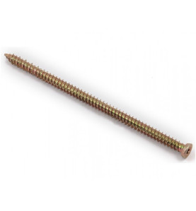 KAMA Metal Frame Countersunk Head Screw - 7.5 х 152 mm, Yellow zinc