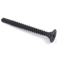 Gypsum To Steel Self-drilling Screw - Black, 3.5 x 35 mm