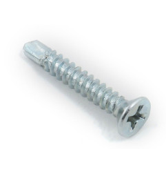 Gypsum To Steel Self-drilling Screw - White, 3.9 x 25 mm